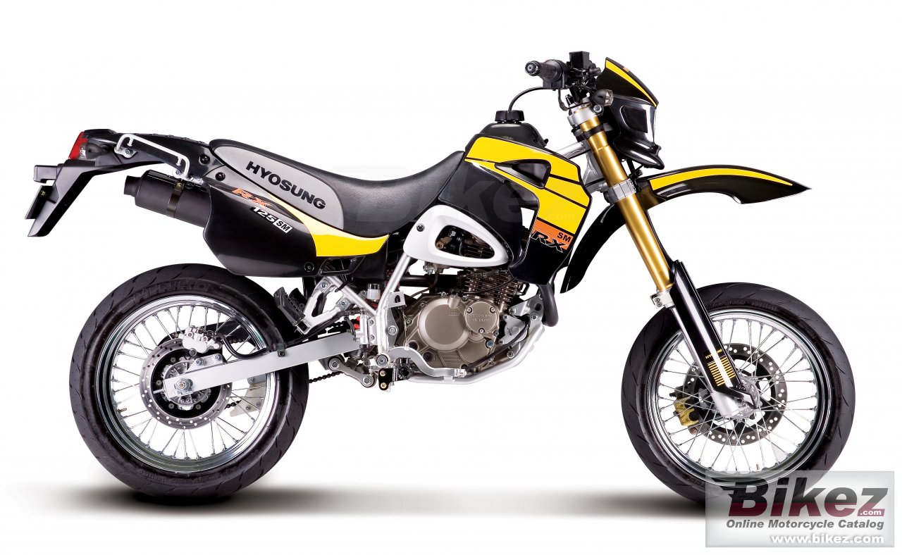 Big Hyosung rx125sm picture and wallpaper from Bikez.com